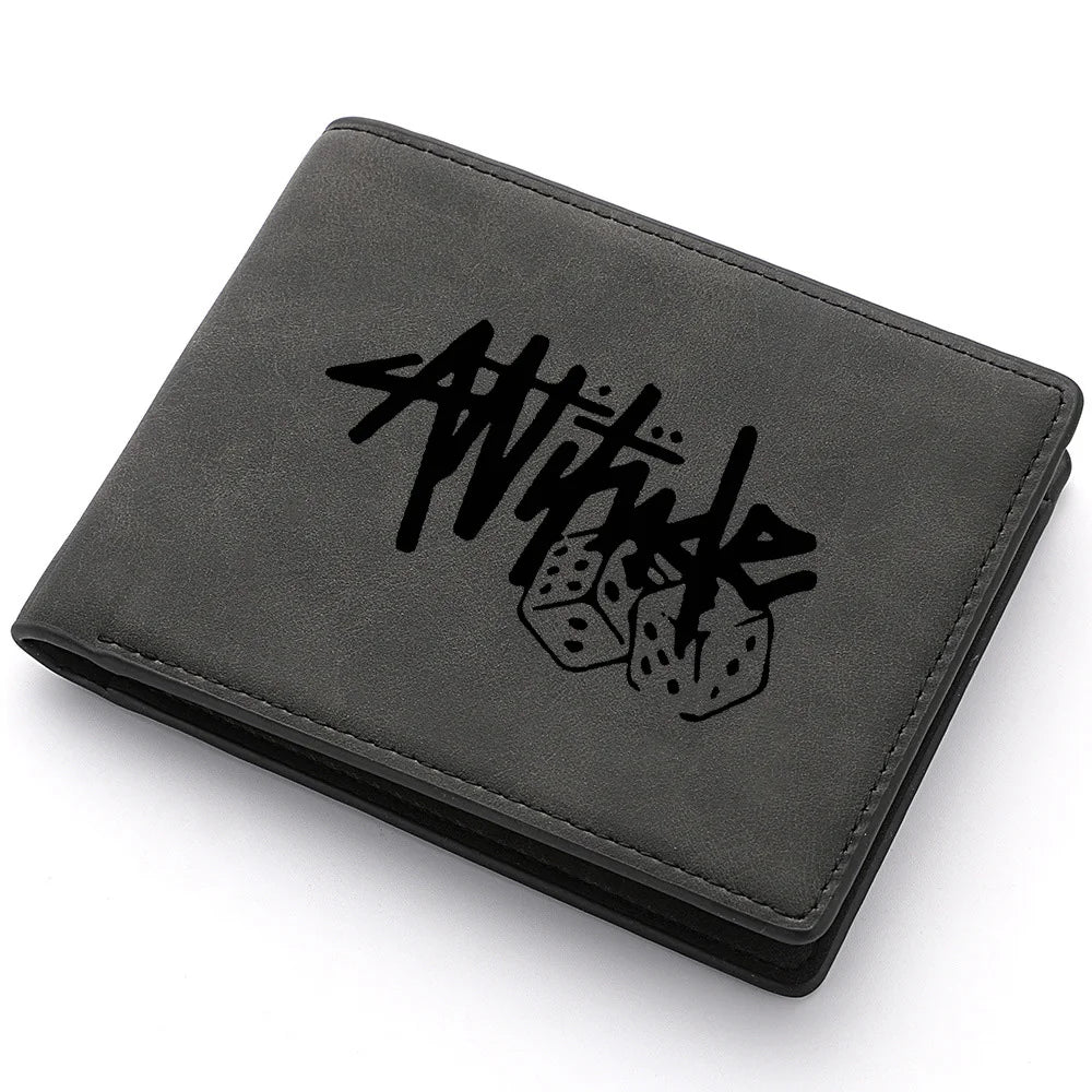 Men's Mini Short Wallet Multi-Card Slot Card Holder Fashion Casual Double Fold Wallet for Credit Cards And ID