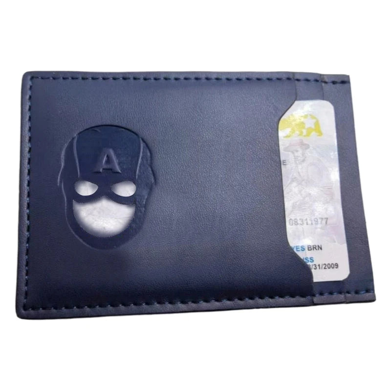 Leather Bat Wallet Personalized Superhero Mask Card Holder Bat ID Heroic Wallet Gift 2026