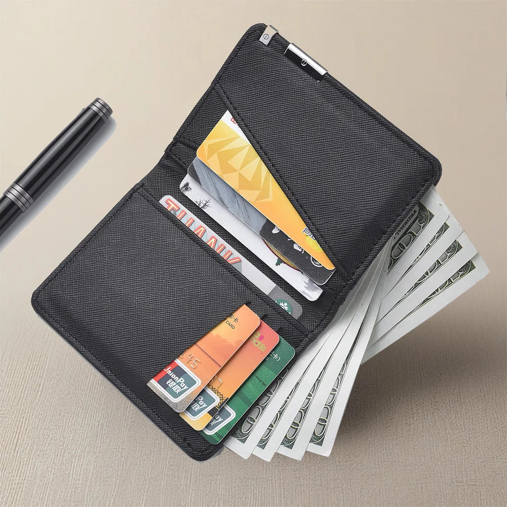 Men's Mini Multi-Functional Wallet Personalized Dragon Pattern PU Leather Credit Card Storage Wallet
