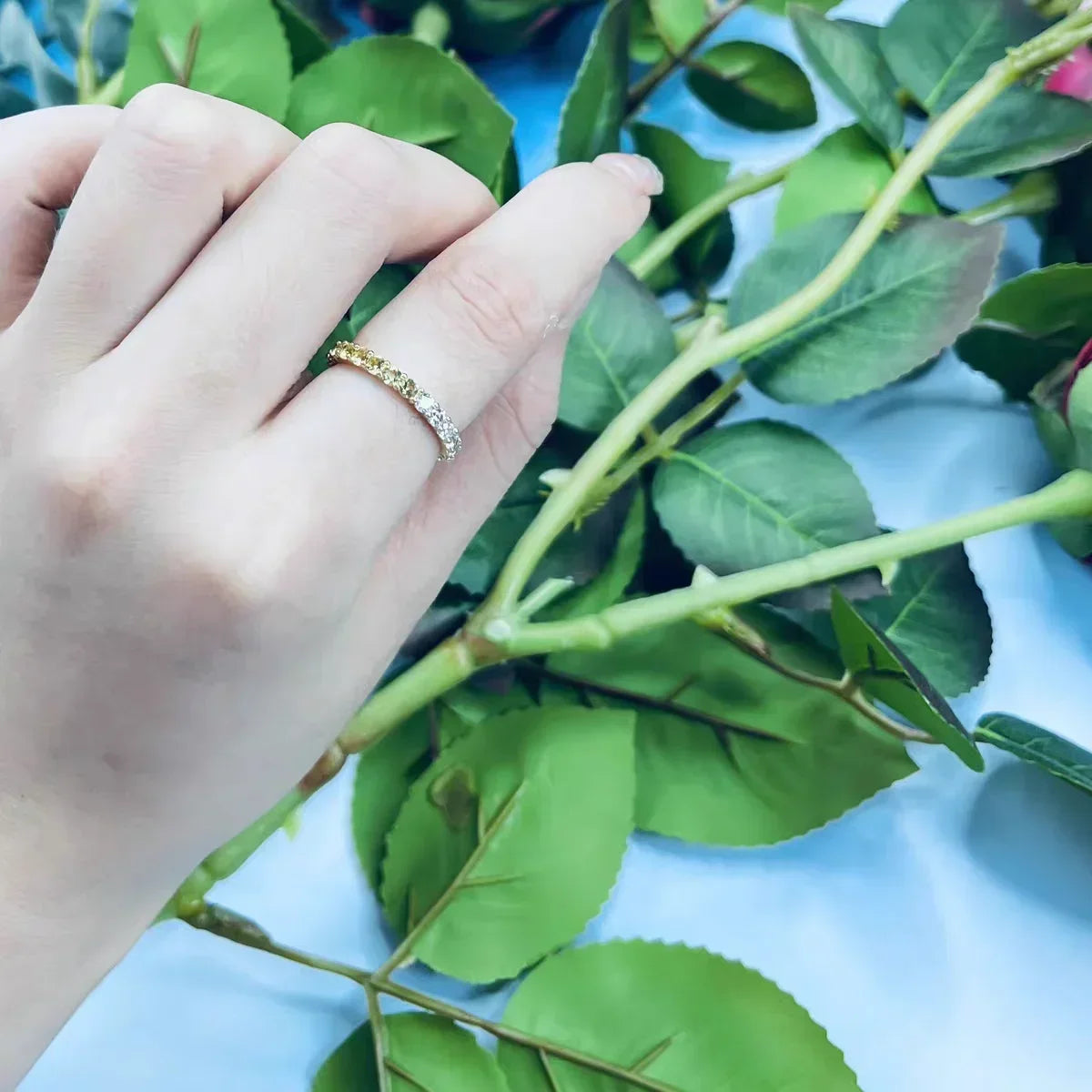 Princess Rainbow Water Drop Crystal Necklace Earrings Ring Bracelet  Charming for Women Fine Jewelry Set Trendy Party Accessorie