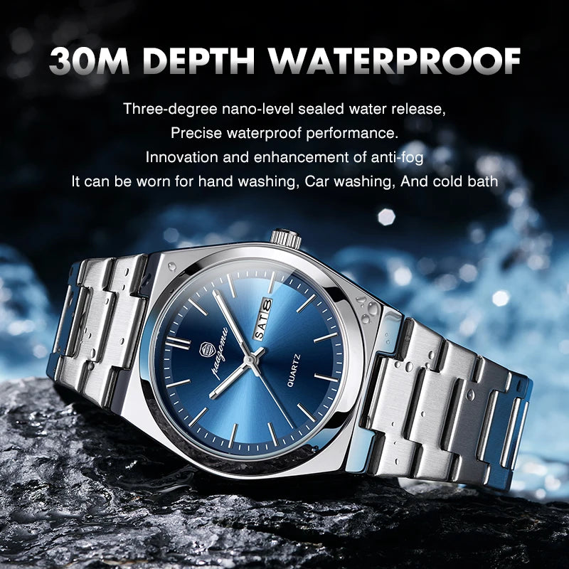 PAAZOMU Ultra Thin Quartz Watch Men Women Minimalist Style Waterproof Luminous Wristwatch Comfortable Strap Daily Office Gift