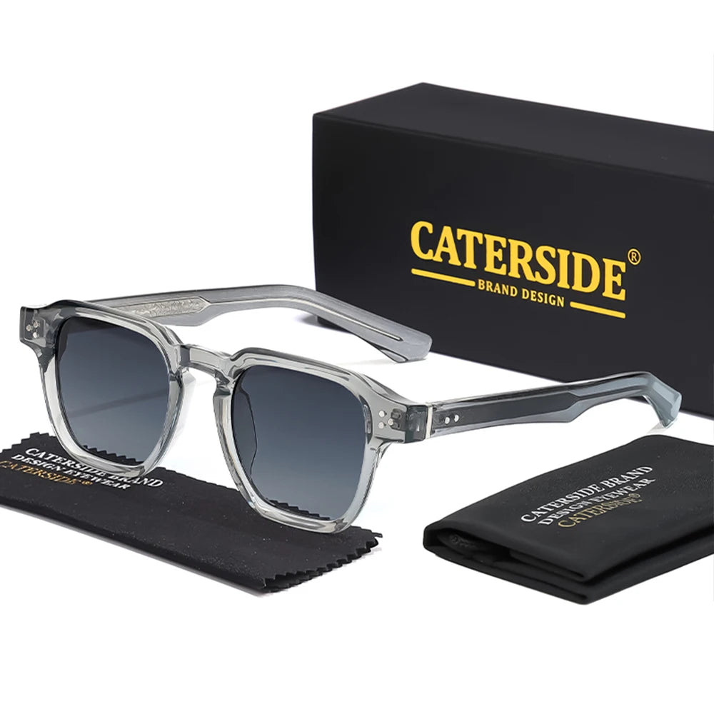 CATERSIDE Classic Square Sunglasses Men Core Insert Temple Luxury Brand Sun Glasses Women Travel Beach Party Festival Gifts