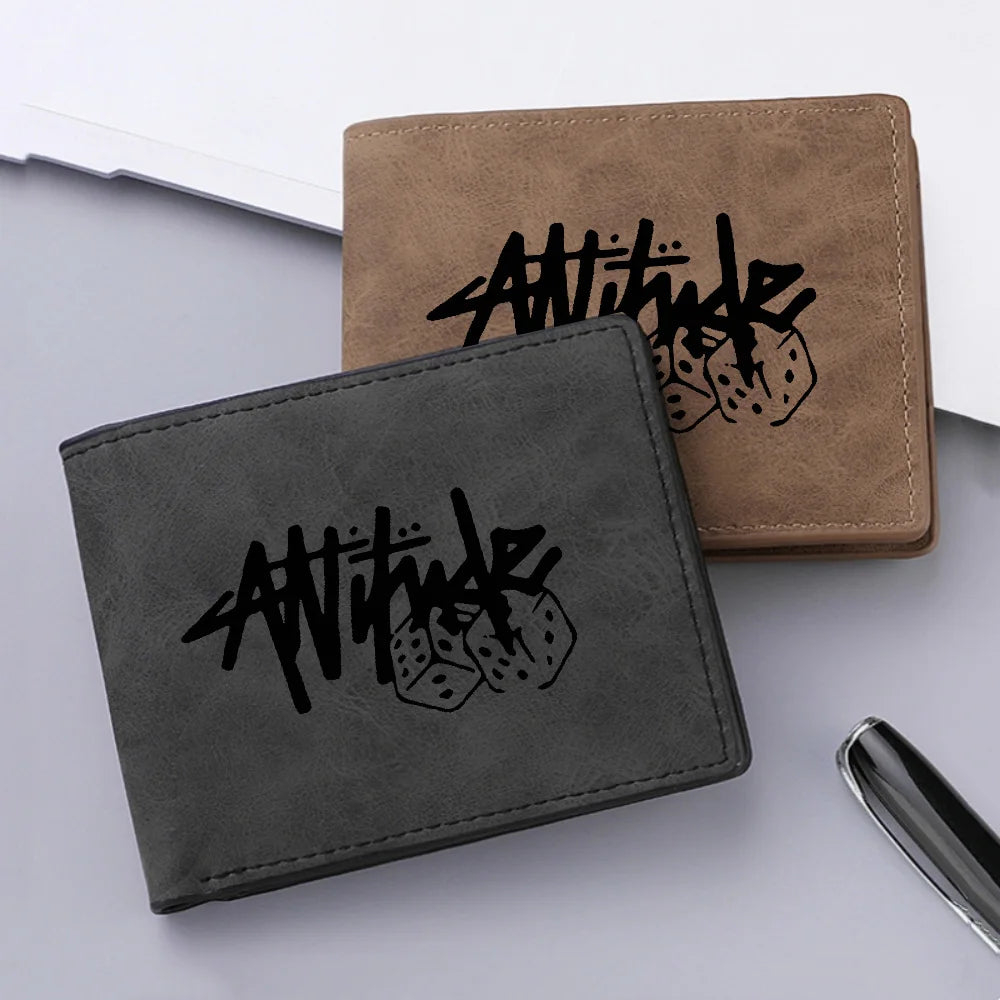 Men's Mini Short Wallet Multi-Card Slot Card Holder Fashion Casual Double Fold Wallet for Credit Cards And ID