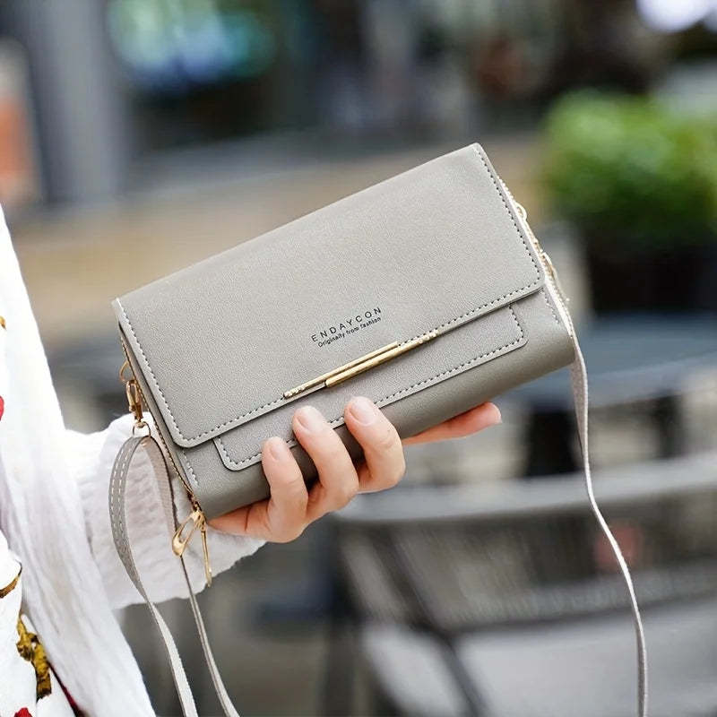 Fashionable Crossbody Bag, Mobile Phone Bag, Card Bag, Wallet, RFID Protective Adjustable Shoulder Strap, Handheld Coin Purse