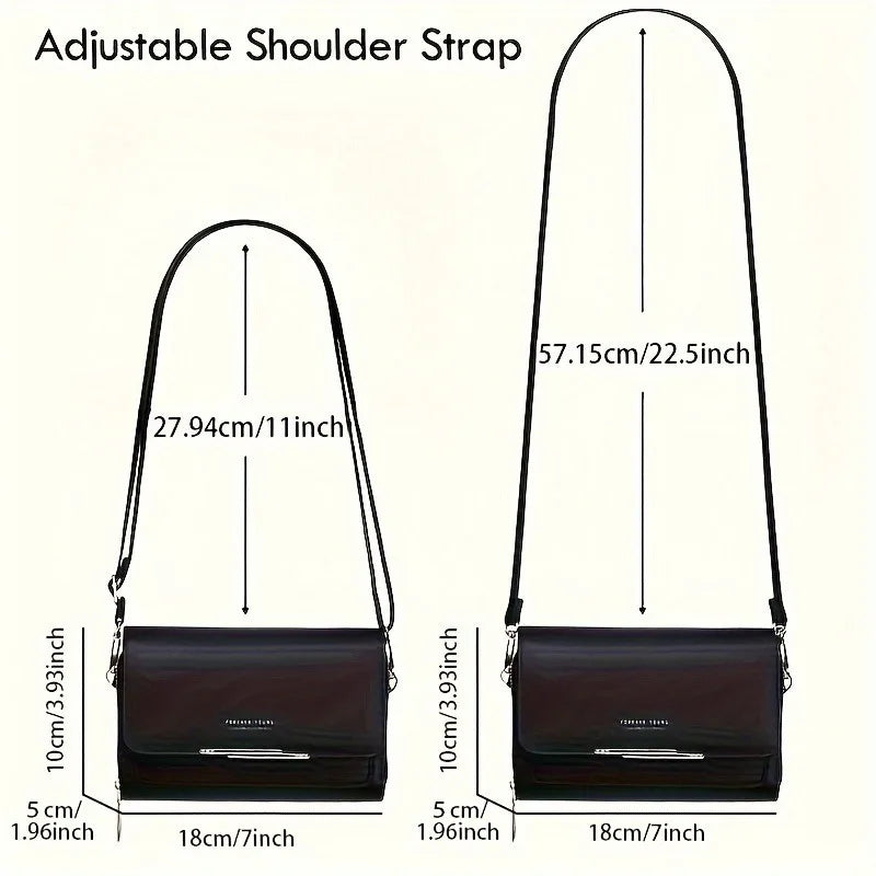 Fashionable Crossbody Bag, Mobile Phone Bag, Card Bag, Wallet, RFID Protective Adjustable Shoulder Strap, Handheld Coin Purse