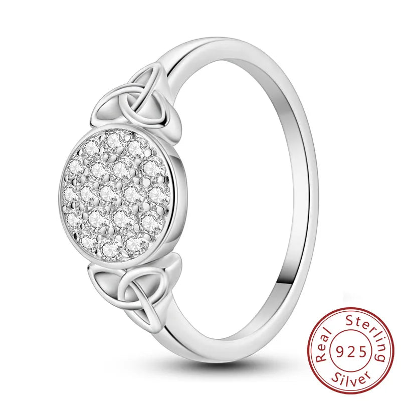New Original 925 Sterling Silver Rings Stackable Infinite Silver Zircon Ring For Women Wedding Anniversary Birthday Jewelry Gift