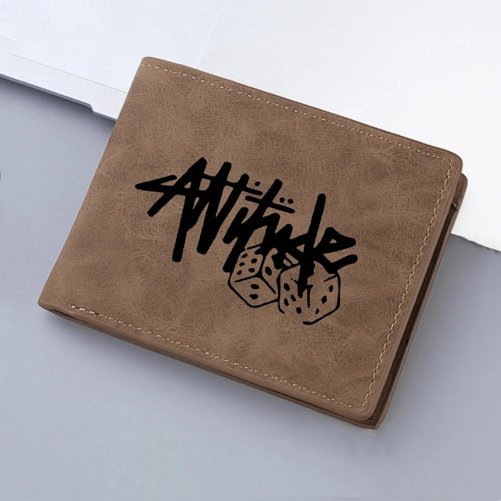 Men's Mini Short Wallet Multi-Card Slot Card Holder Fashion Casual Double Fold Wallet for Credit Cards And ID