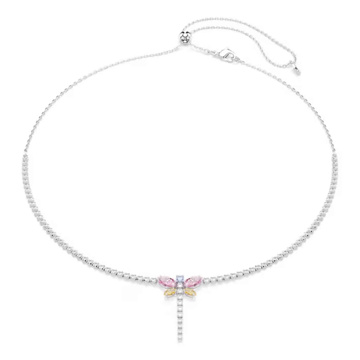 Princess Rainbow Water Drop Crystal Necklace Earrings Ring Bracelet  Charming for Women Fine Jewelry Set Trendy Party Accessorie