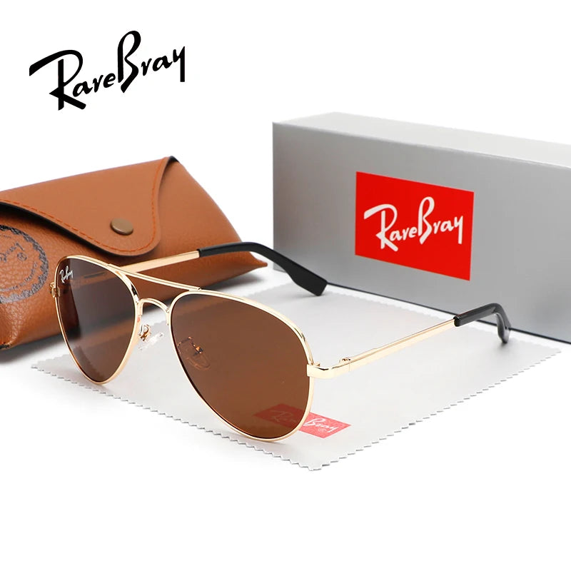 Brand Design Pilot Polarized Sunglasses For Men Women Fashion Trend Outdoor Cycling Car Driving Sun Glasses Goggle Eyewear