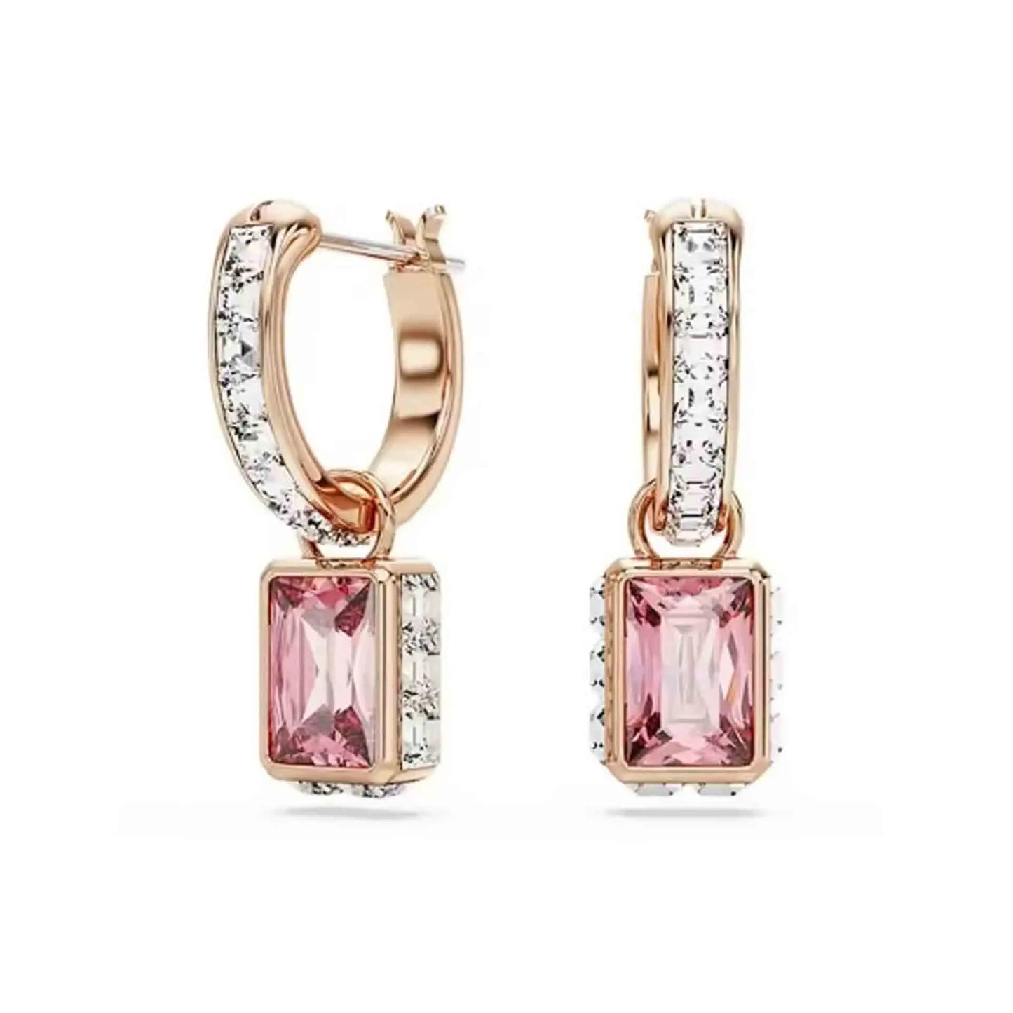 Princess Rainbow Water Drop Crystal Necklace Earrings Ring Bracelet  Charming for Women Fine Jewelry Set Trendy Party Accessorie